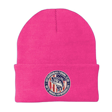 Outdoorsman Fishing Club Patriotic Embroidered Beanie